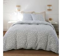 AltoBuy Parure Housse de Couette 260x240cm + 2 taies Motif Liberty céladon 100% Gaze de Coton - ELMA