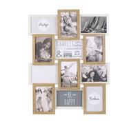 AltoBuy Pêle-mêle 12 Cadres Photo Effet Bois Naturel et Blanc - BATYIA