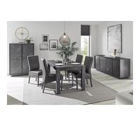AltoBuy PIRALIA - Ensemble Séjour Complet Aspect Marbre Gris Anthracite