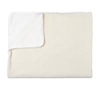 AltoBuy Plaid 120x150cm Tissu Bouclette Crème et Sherpa