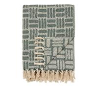 AltoBuy Plaid 130x180cm Vert à Motifs Géométriques - Kacy