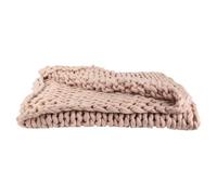 AltoBuy Plaid Chunky 120x150cm Grosse Maille Tressée Coloris Rose