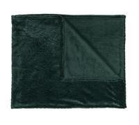 AltoBuy Plaid Flanelle Vert Sapin 120x150cm, Effet Embossé Ultra Doux, Lavable en Machine