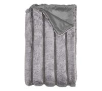 AltoBuy Plaid Ultra Doux 120x150cm Texturé Imitation Fourrure Gris