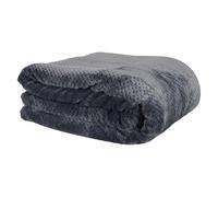 AltoBuy Plaid Ultra Doux 180x220cm Nid d'abeille Gris Anthracite et Sherpa