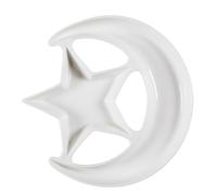 AltoBuy Plat apéritif en céramique Blanc Design Nuit étoilée