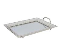 AltoBuy Plateau de Service Argenté avec Miroir et Poignées - BOVEL