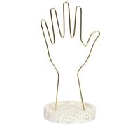 AltoBuy Porte-Bijoux Main en Métal avec Support Terrazzo