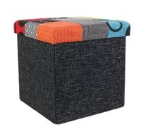 AltoBuy Pouf Coffre Pliable Motif Patchwork - QUADI