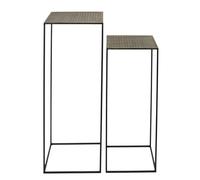 AltoBuy Prada - Sellettes Gigognes Métal Aspect Or Vieilli