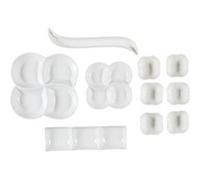 ALTOBUY Service apéritif 10 pièces - Coupelles et plateaux en céramique blanc Blanc