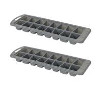 AltoBuy Set de 2 Moules Gris à glaçons Cubes capacité 16 glaçons en polypropylène