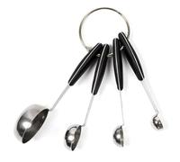 AltoBuy Set de 4 cuillères Mesure en Acier Inoxydable et Manches en Caoutchouc