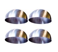 AltoBuy Set de 4 dômes de présentation en INOX (Ø8cm)