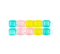AltoBuy Set de 40 glaçons réutilisables en Plastique Bleu, Rose et Jaune