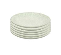 AltoBuy Set de 6 Assiettes à Dessert en céramique Vert Motif Mandala (Ø19,5 cm) - AKKA