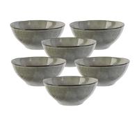 AltoBuy Set de 6 Bols 35cl en céramique au grés du Temps Gris - Galet