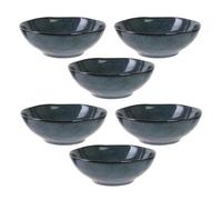 AltoBuy Set de 6 Bols 80 n céramique au grés du Temps Bleu - Galet