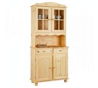 AltoBuy Stan - Buffet Vaisselier 4 Portes 2 Tiroirs Bois Massif