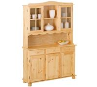 AltoBuy Stan - Buffet Vaisselier 5 Portes 3 Tiroirs Bois Massif