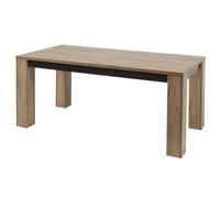 AltoBuy Table allongeable 180/230cm Aspect chêne Miel et Noir Mat - SÉLÈNE