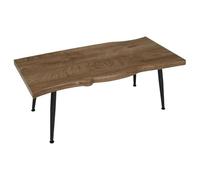 AltoBuy Table Basse 100cm Plateau Aspect Bois Authentique - Stark