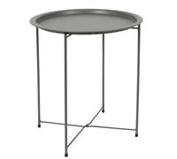 AltoBuy Table d'appoint en métal Vert Olive avec Plateau Amovible - Selena