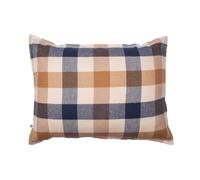 AltoBuy Taie d'oreiller 50x70cm en Flanelle de Coton à Carreaux Beige - Bastien