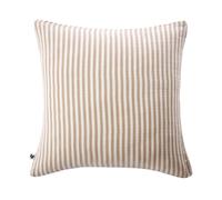 AltoBuy Taie d'oreiller 60x60cm Gaze de Coton tissé rayé Beige - ROMELIA
