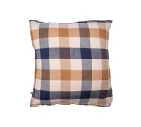 AltoBuy Taie d'oreiller 63x63cm en Flanelle de Coton à Carreaux Beige - Bastien