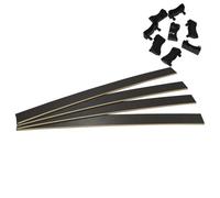 AltoBuy Titanium - Lot de 4 Lattes 78cm + 8 Embouts Noirs