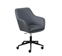 AltoBuy VALKA - Fauteuil de Bureau sur roulettes Tissu Gris