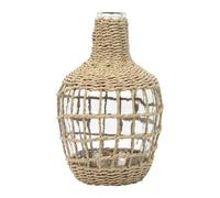 AltoBuy Vase Dame Jeanne en Verre et Corde Tressée