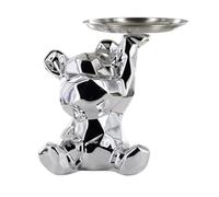 AltoBuy Vide-Poche Ourson en Origami argenté Plateau en l'air