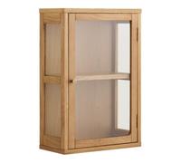 AltoBuy Vitrine Murale 1 Porte en chêne et MDF placage chêne - Caceres