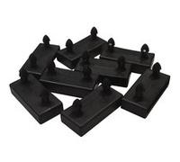 ALTOLATTES - Lot de 8 Embouts Noirs pour sommier Altolattes - Altobuy Noir