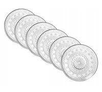 Altom Design Karen Lot d'assiettes en verre pour 6 personnes Ø 17,5 cm
