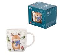 Altom Design Tasse de Noël - Tasse à café - Tasse à thé - 400 ml - Dans une boîte cadeau - Motif renne