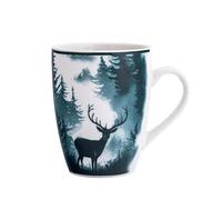Altom Design Tasse de Noël Tasse à café Tasse à thé de Noël 320 ml Cerf de la forêt secrète