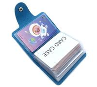 AltomStar Caacoo Porte-Cartes de crédit 9 Couleurs pour Homme et Femme - 24 emplacements pour Cartes (Bleu) (Taille : Taille Unique)