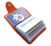 AltomStar Porte-Cartes de crédit 9 Couleurs pour Femmes et Hommes - Porte-Cartes bancaires - 24 emplacements pour Cartes (Orange) (Taille : Taille Unique)