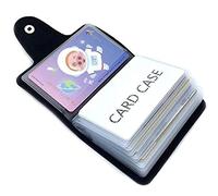 AltomStar Porte-Cartes de crédit 9 Couleurs pour Femmes et Hommes - Porte-Cartes bancaires - 24 emplacements pour Cartes (Noir)(Taille : Taille Unique)