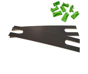 ALTOSENSO - Lot de 2 Lattes Doubles 88cm + 8 Embouts Verts