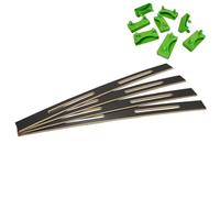 ALTOZONE - Lot de 4 Lattes Epaule 78cm + 8 Embouts Verts