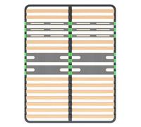 AltoZone - Sommier 2x16 Lattes 160x200cm