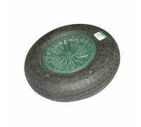 Altrad Fort 801-52 Roue de secours, axe long 190 mm, 400x100 plastique, vert/noir