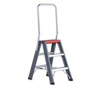Altrex Falco FDO 3 Échelle Double - Aluminium Avec Revêtement - 2 X 3 Marches - Hauteur De Travail Max. 2,7 M