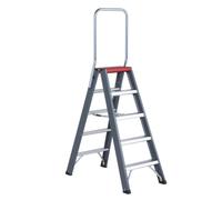 Altrex Falco FDO 5 Escalier Double - Aluminium Avec Revêtement - 2 X 5 Marches - Hauteur De Travail Max. 3,2 M