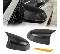 Altsbaos Compatible avec Coque Retroviseur X3 G01/X4 G02/X5 G05/X7 G07 2019-2024,X6 G06 2020-2024 Coque de Rétroviseur X3 X4 X5 X6 X7 Capuchon de Rétroviseur Gauche+Droite-Fibre de Carbone