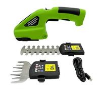 Altsuceser 2 cisaillements de pelouse en 1, Tondeuse à pelouse légère avec Batterie de 2000 mAh, Cisaillement de haie de Coupe à Herbe électrique Vert